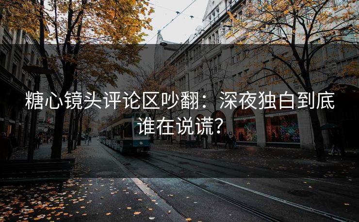 糖心镜头评论区吵翻：深夜独白到底谁在说谎？